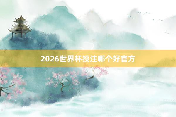 2026世界杯投注哪个好官方